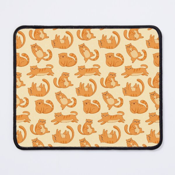 Item preview, cute cat orange pattern designed and sold by Hoetoons.