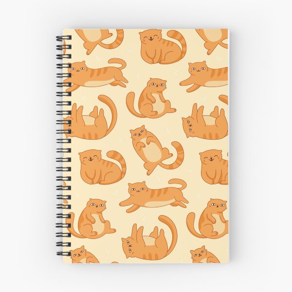 Item preview, cute cat orange pattern designed and sold by Hoetoons.