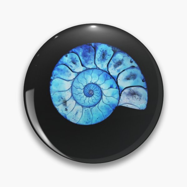 Item preview, Blue Ammonite Sticker designed and sold by SophiaBeeth.