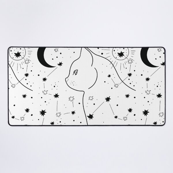 Item preview, cosmic cat illustration designed and sold by Hoetoons.
