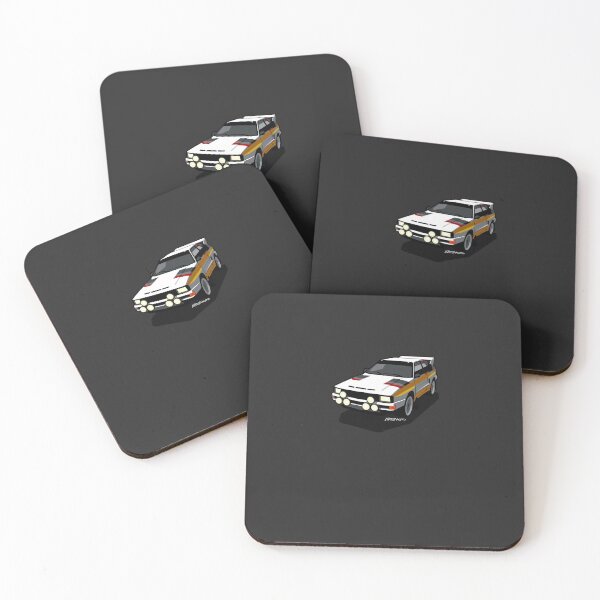 Item preview, Audi Sport Quattro Ur-Quattro Rally Poster Sticker designed and sold by IngoRosener.