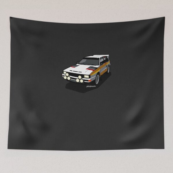 Item preview, Audi Sport Quattro Ur-Quattro Rally Poster Sticker designed and sold by IngoRosener.