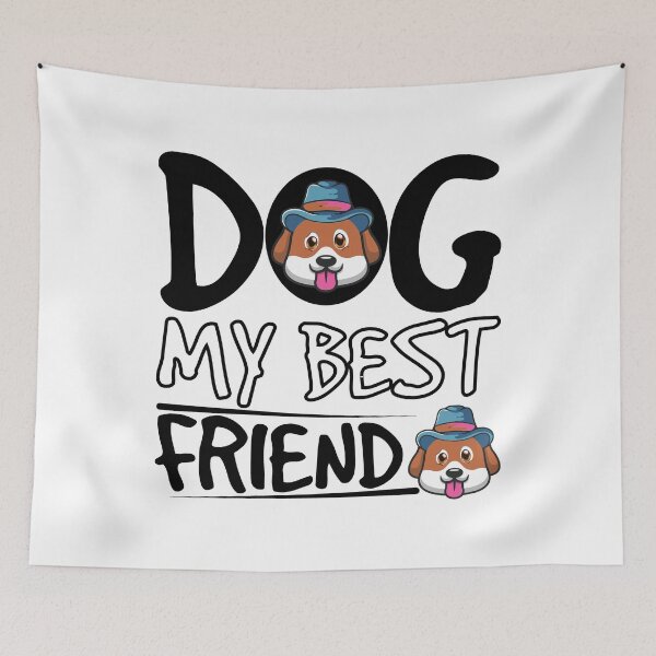 Item preview, Funny Dog Is My Best Friend - Cool  Puppy Design Gift Idea For Dog Lovers designed and sold by Prince - Bestseller ★★★★★.