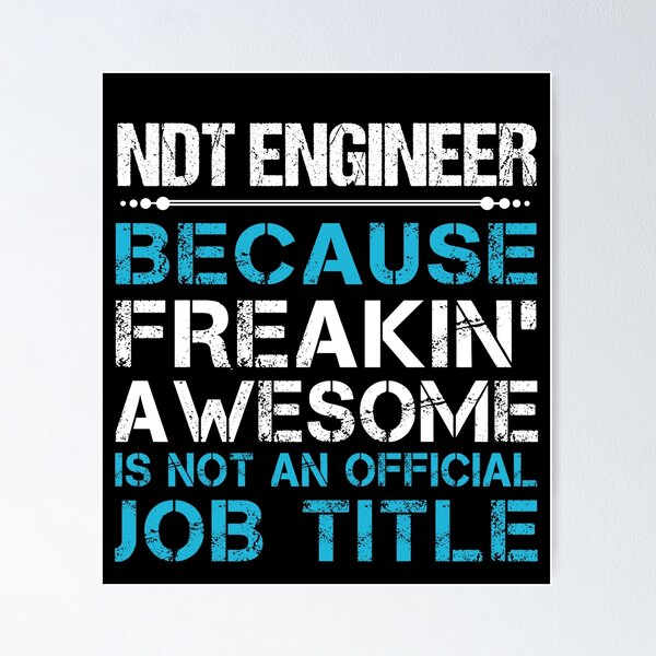 Item preview, Ndt Engineer T Shirt - Freaking Awesome Job Gift Item Tee designed and sold by oetate4774.