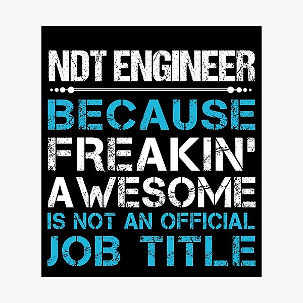 Item preview, Ndt Engineer T Shirt - Freaking Awesome Job Gift Item Tee designed and sold by oetate4774.