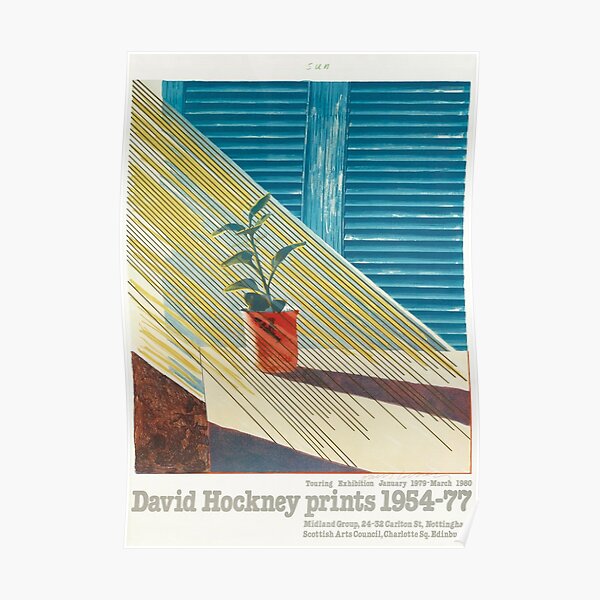 Sonne von David Hockney Poster