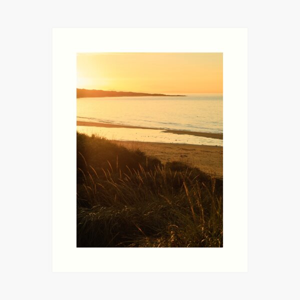 Sunset, Gullane Beach, East Lothian, Scotland Art Print