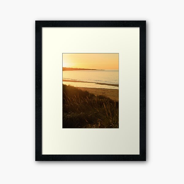 Sunset, Gullane Beach, East Lothian, Scotland Framed Art Print