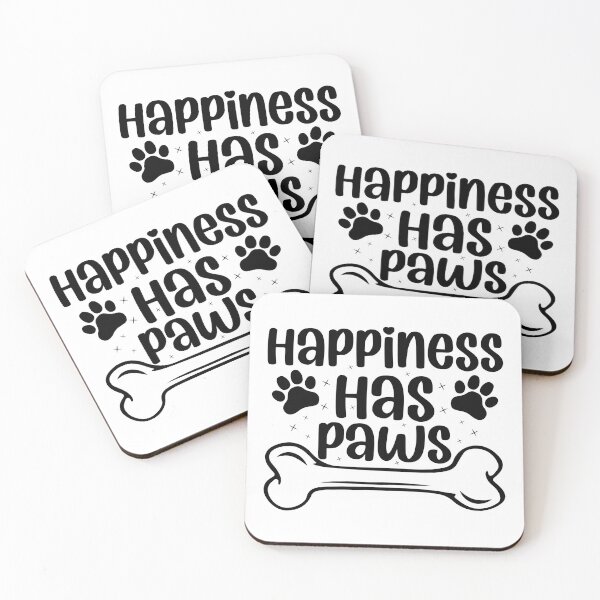 Item preview, Happiness Has Paws - Cool Design Gift Idea For Dog Lovers designed and sold by Prince - Bestseller ★★★★★.
