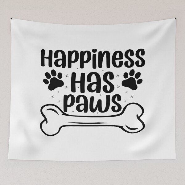 Item preview, Happiness Has Paws - Cool Design Gift Idea For Dog Lovers designed and sold by Prince - Bestseller ★★★★★.