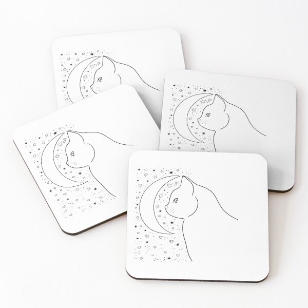 Item preview, cosmic cat illustration  designed and sold by Hoetoons.