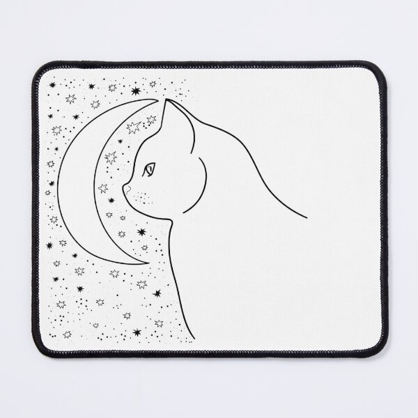 Item preview, cosmic cat illustration designed and sold by Hoetoons.