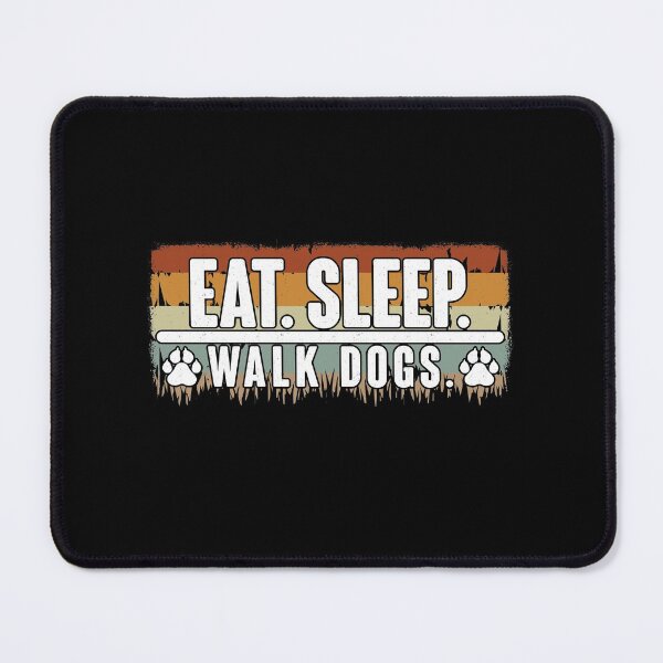 Item preview, Retro Vintage Distressed Eat Sleep Walk Dogs - Cool Design Gift Idea For Dog Lovers designed and sold by Prince - Bestseller ★★★★★.