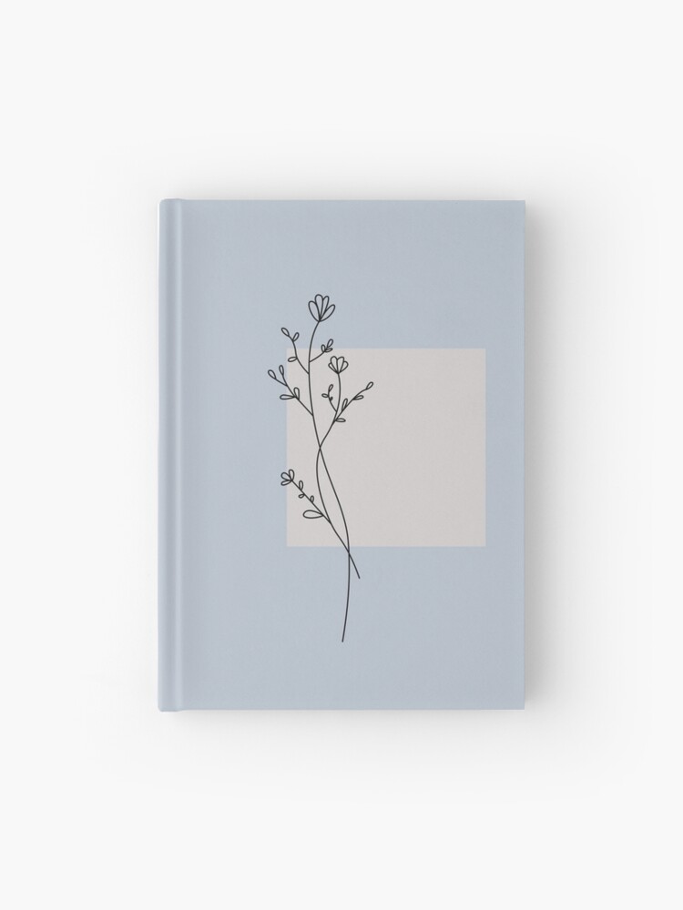 Cuaderno de tapa dura «Flores silvestres negras secas» de Levated |  Redbubble