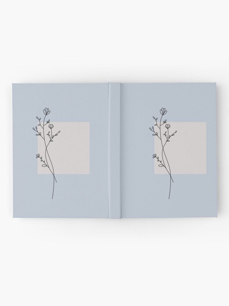 Cuaderno de tapa dura «Flores silvestres negras secas» de Levated |  Redbubble