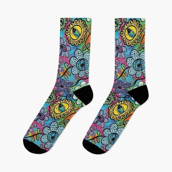 Item preview, Psychedelic Graphic Eye Flower Pattern designed and sold by SubtleSplit.