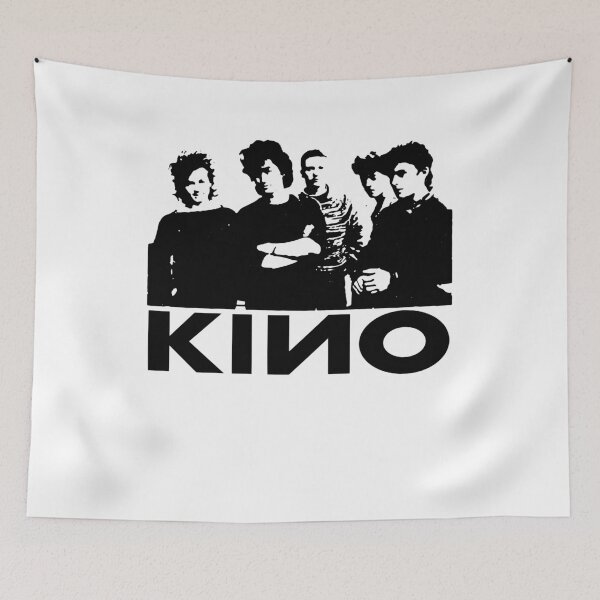 Item preview, Kino Russian Band black poster designed and sold by DanielDias1014.
