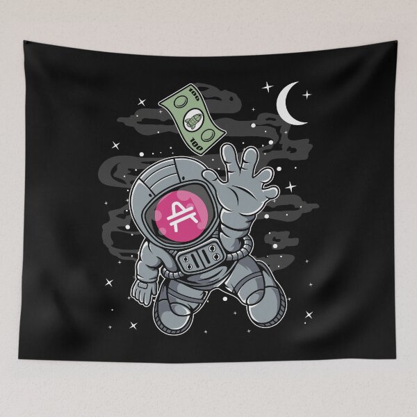 Item preview, Astronaut Reaching Out AMP Coin To The Moon Crypto Token Cryptocurrency Blockchain Wallet HODL designed and sold by AdamRoberts90.