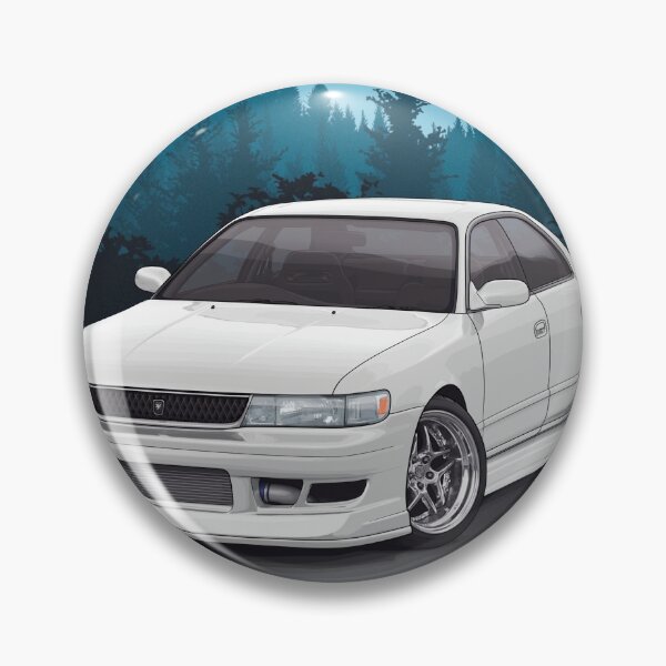 Item preview, Chaser JZX90 with mountains background designed and sold by ArtyMotive.