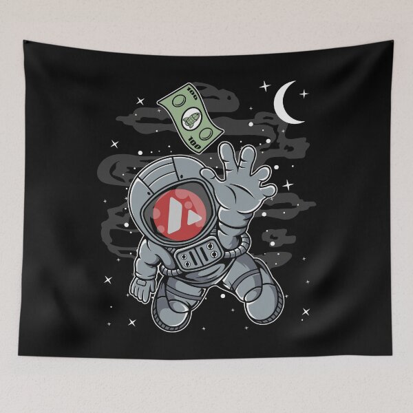 Item preview, Astronaut Reaching Out Avalanche AVAX Coin To The Moon Crypto Token Cryptocurrency Blockchain Wallet HODL designed and sold by AdamRoberts90.