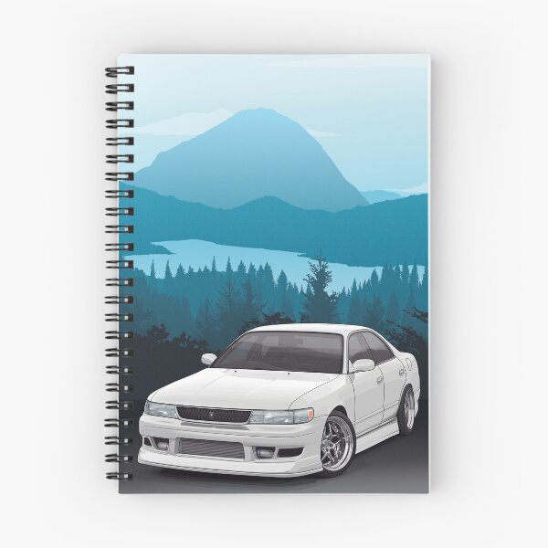 Item preview, Chaser JZX90 with mountains background designed and sold by ArtyMotive.