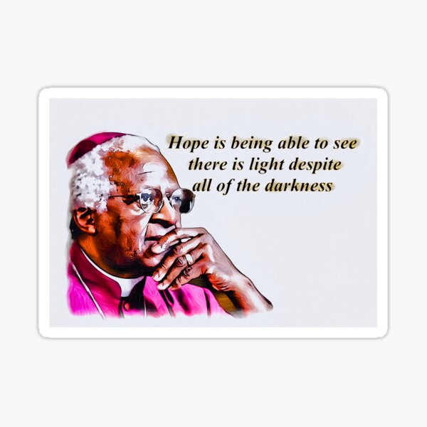 Artikel-Vorschau von Desmond Tutu-Zitat, designt und verkauft von Boztik-Designs.