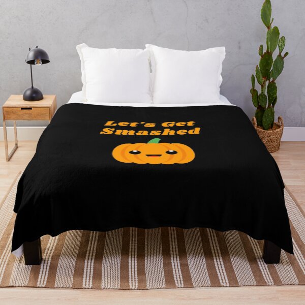 Item preview, Halloween Lets Get Smashed Cute Kawaii Smiling Pumpkin  designed and sold by thjamarioyzd.