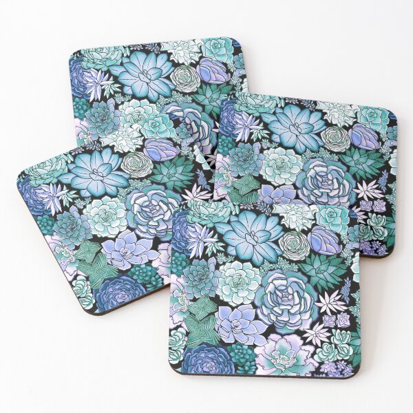 Item preview, Winter Succulent Plant Pattern designed and sold by TigaTiga.