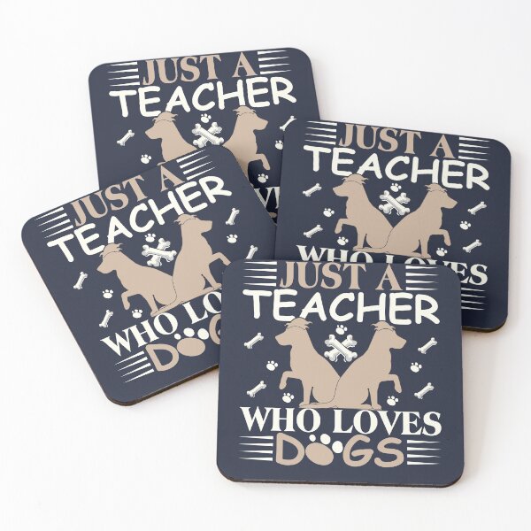 Item preview, Just a Teacher Who Loves Dogs - Cool Dogs Illustration Design Gift Idea For Dogs Lovers designed and sold by Prince - Bestseller ★★★★★.