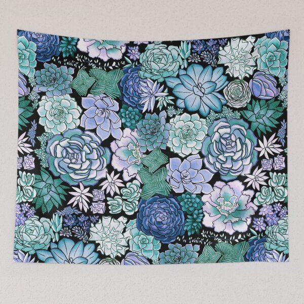 Item preview, Winter Succulent Plant Pattern designed and sold by TigaTiga.