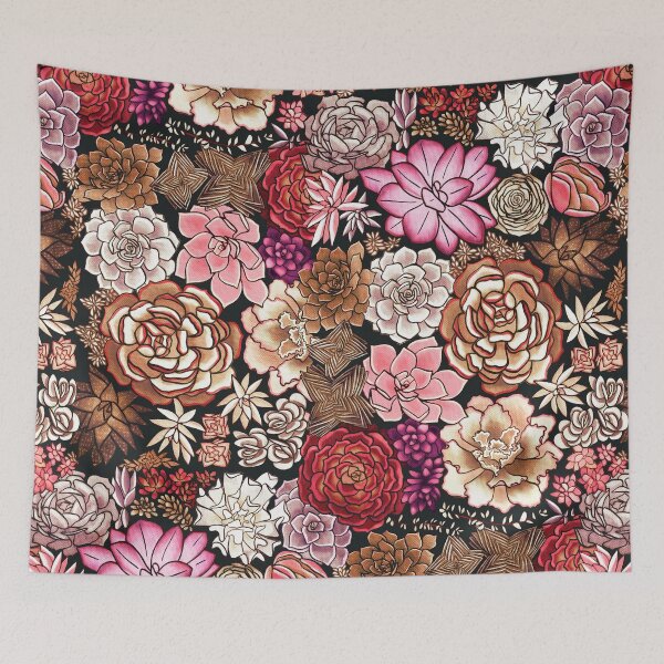 Item preview, Rose Vintage Succulent Plant Pattern designed and sold by TigaTiga.