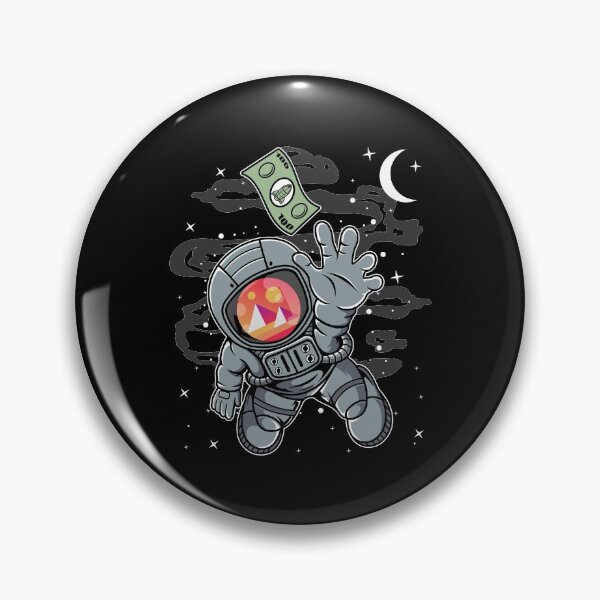 Item preview, Astronaut Reaching Out Decentraland MANA Coin To The Moon Crypto Token Cryptocurrency Blockchain Wallet HODL designed and sold by AdamRoberts90.