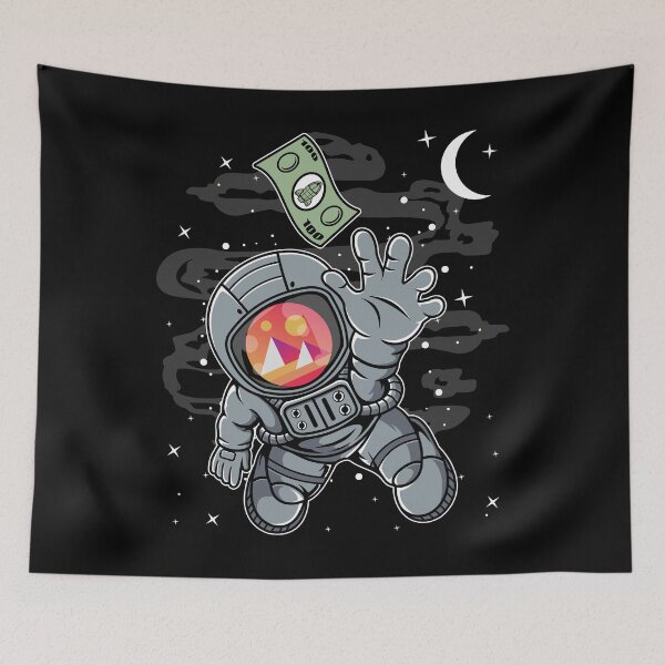 Item preview, Astronaut Reaching Out Decentraland MANA Coin To The Moon Crypto Token Cryptocurrency Blockchain Wallet HODL designed and sold by AdamRoberts90.