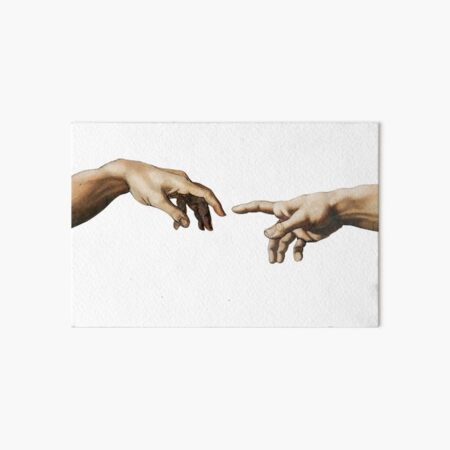 creation of adam Art Board Print