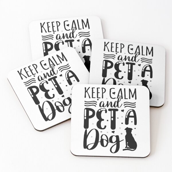Item preview, Keep Calm and Pet a Dog - Cool Design Gift Idea for Dog Lovers designed and sold by Prince - Bestseller ★★★★★.