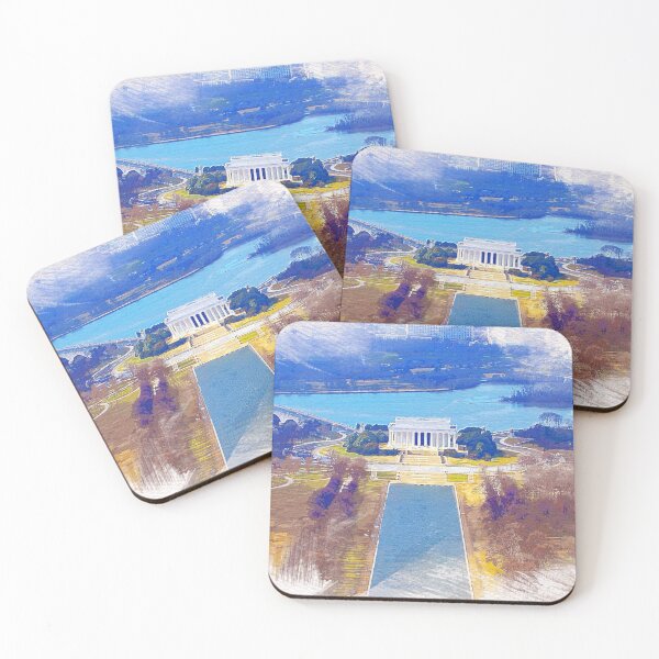 Item preview, National Mall, Lincoln Memorial Watercolor designed and sold by Dingy Designs.