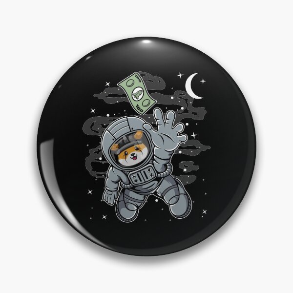 Item preview, Astronaut Reaching Out Floki Inu Coin To The Moon Crypto Token Cryptocurrency Blockchain Wallet HODL designed and sold by AdamRoberts90.