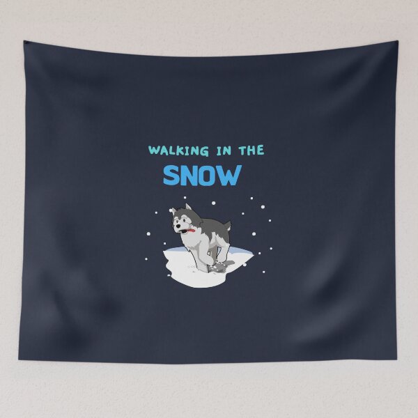 Item preview, Walking in the snow dog designed and sold by AmonRa16.