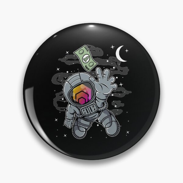 Item preview, Astronaut Reaching Out HEX Coin To The Moon Crypto Token Cryptocurrency Blockchain Wallet HODL designed and sold by AdamRoberts90.