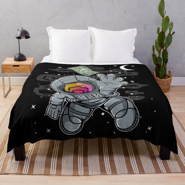 Item preview, Astronauta extendiendo la moneda HEX a la luna Monedero de cadena de bloques de criptomoneda Token criptográfico HODL designed and sold by AdamRoberts90.