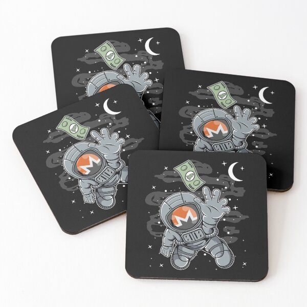 Item preview, Astronaut Reaching Out Monero XMR Coin To The Moon Crypto Token Cryptocurrency Blockchain Wallet HODL designed and sold by AdamRoberts90.