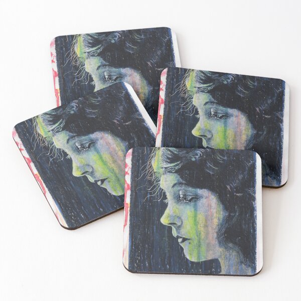 Item preview, Lillian Gish - Hand Drawn Oil and Ink Portrait designed and sold by HRHildebrand.