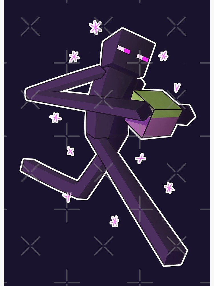 Minecraft Enderman and Creeper Poster for Sale by ddkart