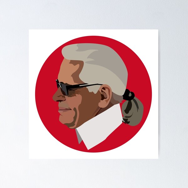 Item preview, Karl drawing designed and sold by Blondiabshop.