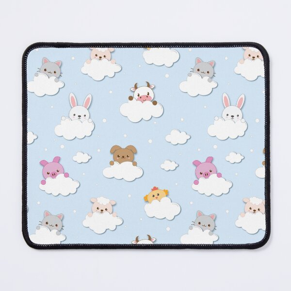 Item preview, Cute Baby Farm Animals with Clouds designed and sold by ZennicDesigns.