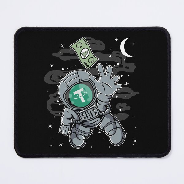 Item preview, Astronaut Reaching Out Tether USDT Coin To The Moon Crypto Token Cryptocurrency Blockchain Wallet HODL designed and sold by AdamRoberts90.