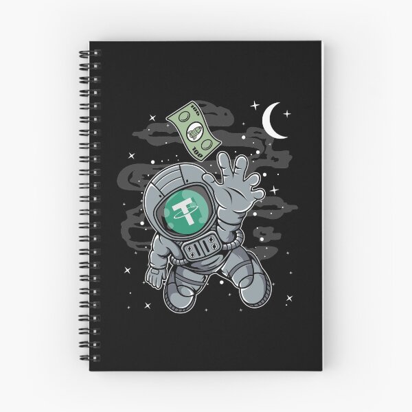 Item preview, Astronaut Reaching Out Tether USDT Coin To The Moon Crypto Token Cryptocurrency Blockchain Wallet HODL designed and sold by AdamRoberts90.