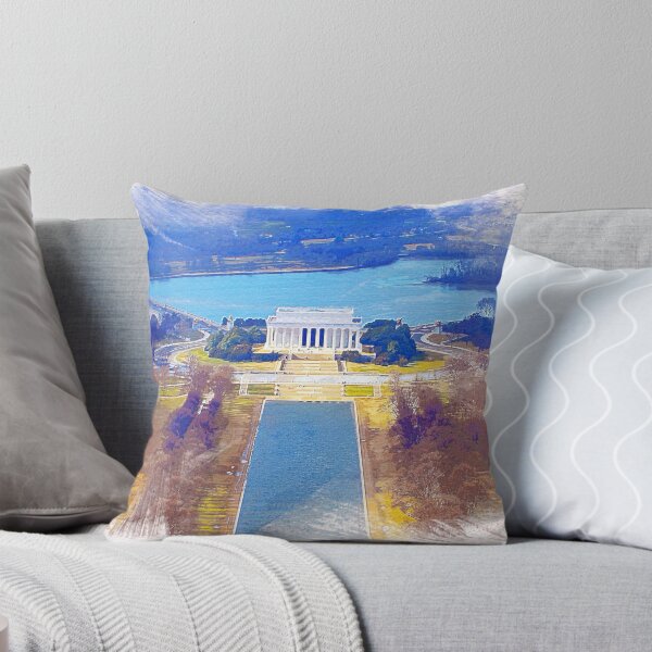Item preview, National Mall, Lincoln Memorial Watercolor designed and sold by Dingy Designs.