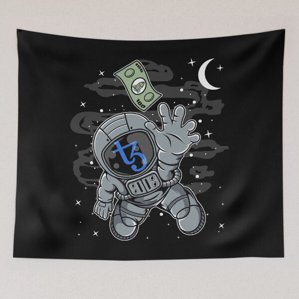 Item preview, Astronaut Reaching Out Tezos XTZ Coin To The Moon Crypto Token Cryptocurrency Blockchain Wallet HODL designed and sold by AdamRoberts90.