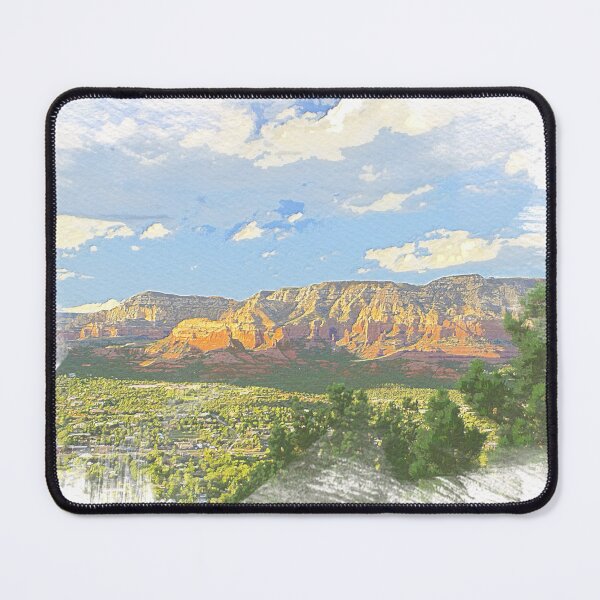 Item preview, Arizona Dusk Thunder Mountain Watercolor Painting designed and sold by Dingy Designs.